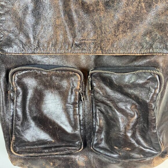 Vintage RUDSAK Collection Brown Leather Messenger Bag One Size - Picture 10 of 10